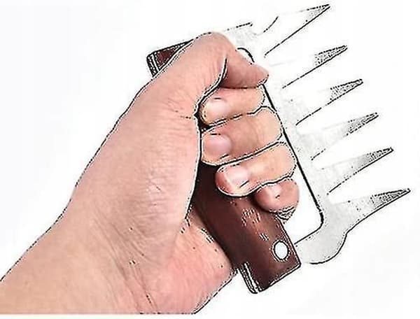 Kødklo-sæt til bearbejdning af kød - Rustfrit Stål Kødklo - 2 Dele