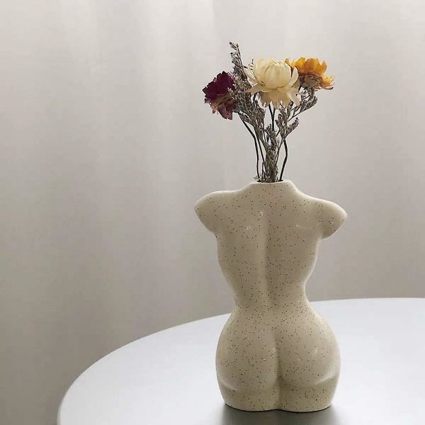 Forme féminine de vase de corps, sculpture en forme de corps, vas