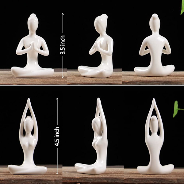 Meditation Yoga skulptur dekoration, Familie Dekoration Keramik Y