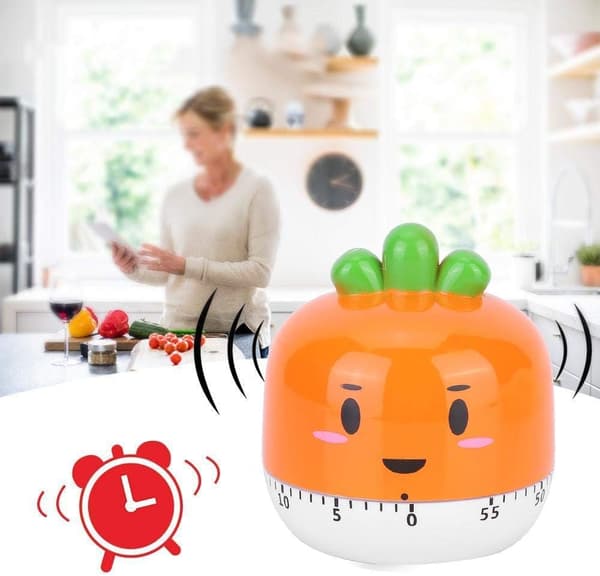 Söt tecknad maskintimer Mekanisk kök matlagningstimer Cl