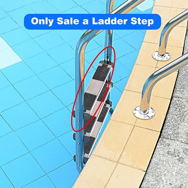 Stigepedal, Swimmingpool Stigepedal, Skridsikker Rustfrit Stål Stige