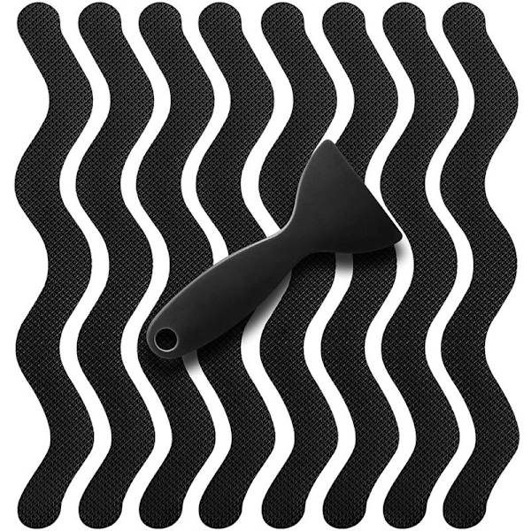 Halkskyddande badkarsdekaler 24 stycken, halkskyddande badkarsdekaler lämpliga för badkar, simbassänger, duschar, trappor och mer, halkskyddande dekaler 1,3*18cm