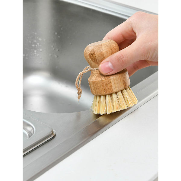 Bambuastiat pesuharjat Kitchen Wooden Cleaning Scrubbers S