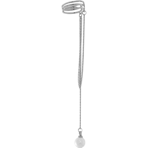 Non Pierced Cuff Øreringe Kæde Damer Pige Wrap Øreringe Perle F