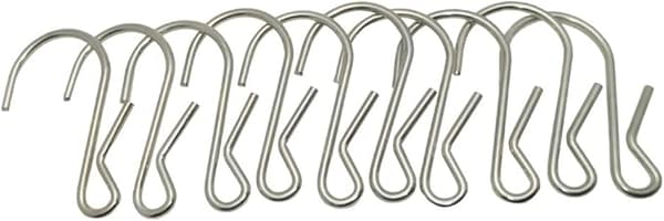 10-pak polerede metal klipskroge, holder 10 lbs