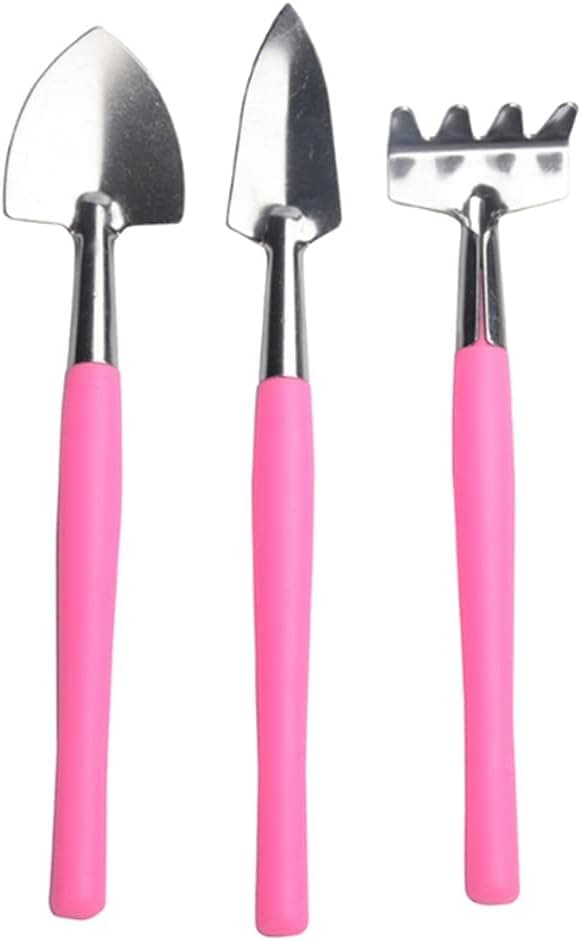 Mini hagearbeid trehåndtak rustfritt stål plantespade rake Sh