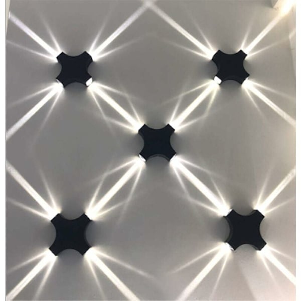 Viileä valkoinen LED-seinävalaisin ulko- ja sisätiloihin 4W vedenpitävä IP65 Moder