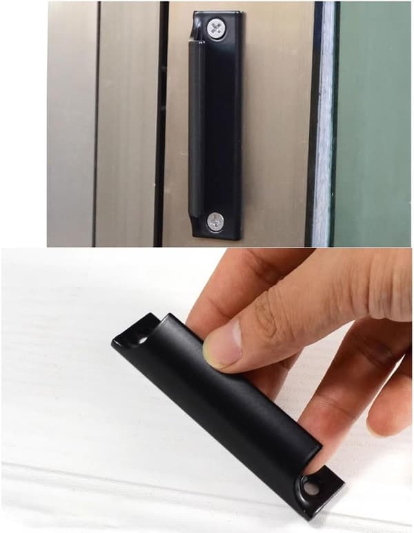 2-delt vinduesgreb, total længde 90mm, skabsgreb, aluminiumlegering d