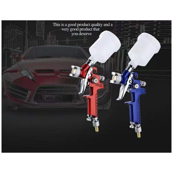 Air Gravity Spray Paint Gun Komprimerad Luft Kompressor Spray Gun（röd）