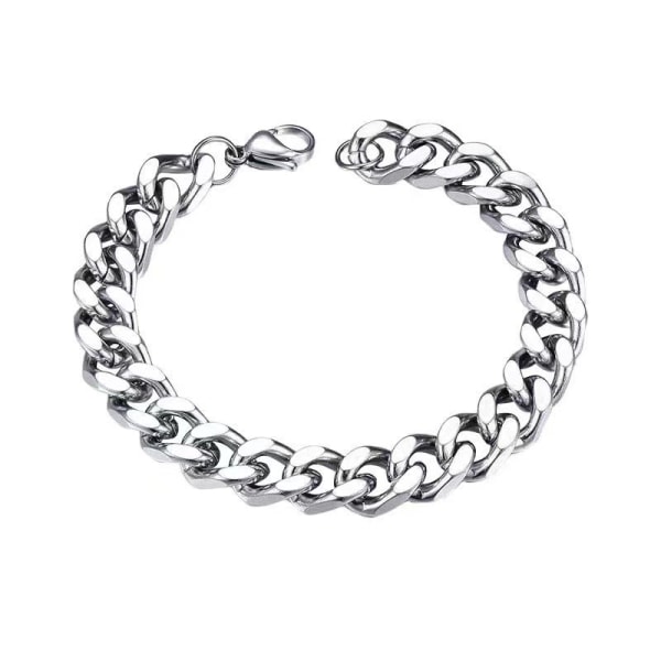 Armbånd-Cuban Link, Sølv 21CM