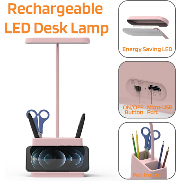 Sød bordlampe, barn, kvinde, ung pige med en lyserød bordlampe,
