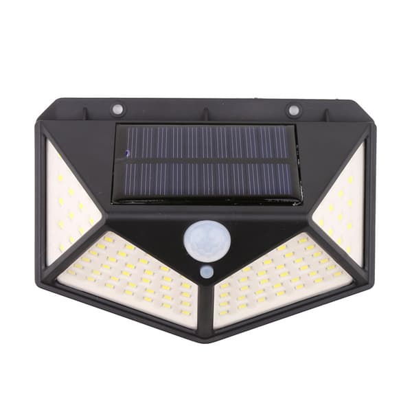 Utendørs solcellelampe bevegelsessensor lys LED flomlys utendørs veggbelysning solspotlight IP65 vanntett 3 lysmoduser