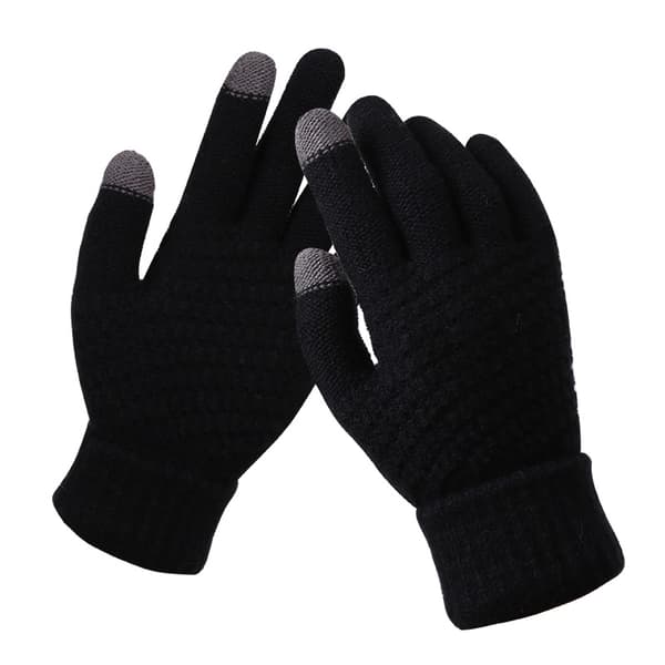 4 par kvinners vinter touchscreen hansker varme fleece fôret strikkede