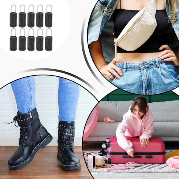 10 stycken blixtlåsdragare, blixtlåsdragare | Ersättningsblixtlåsset för ryggsäck | Blixtlås för bagage, blixtlåsreparationssats för