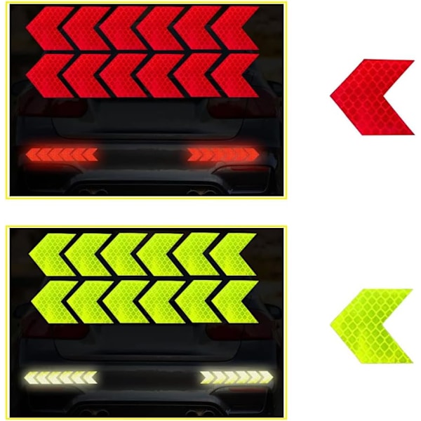 Reflekterande Tejpdekaler 36 Stycken Reflekterande Dekaler Motorcykel Reflekterande Dekal Bil Reflekterande Dekaler Reflekterande Limtejp
