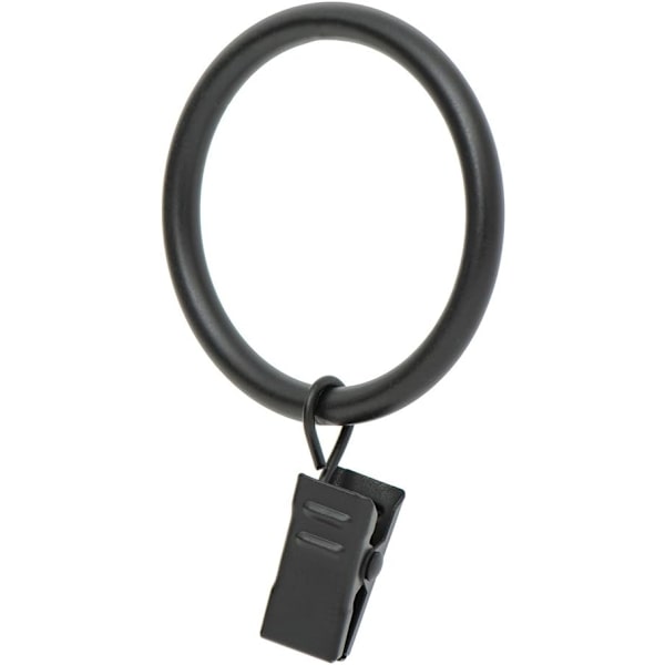 Gardinklips med ringer - Ringklips for gardinpaneler 1,7\",