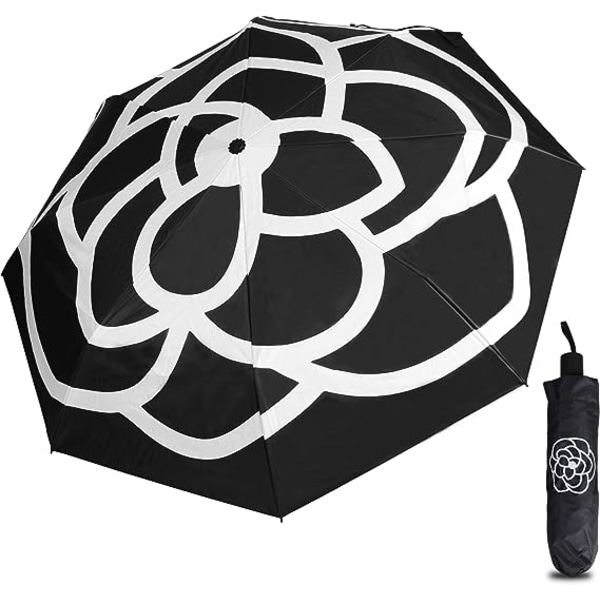 Paraplyer för solparaply UV-skydd, kompakt reseparaply,