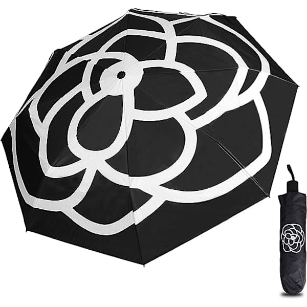 Parasoller for solparasoll UV-beskyttelse, kompakt reiseparasoll,