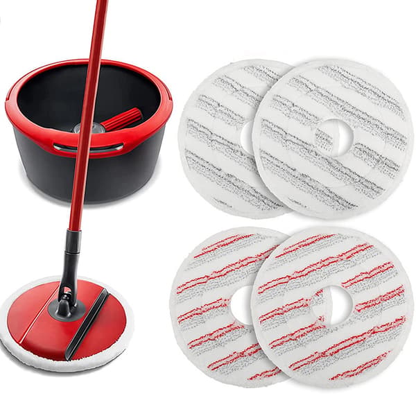 4 stk. Kompatibel med Vileda Spin Rotating Mop Mikrofiberklut Ve