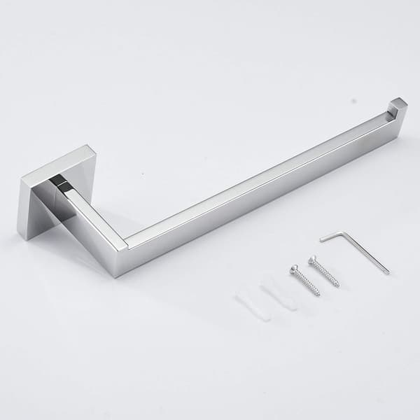 Håndkleholder i rustfritt stål, moderne håndklestang, polert krom