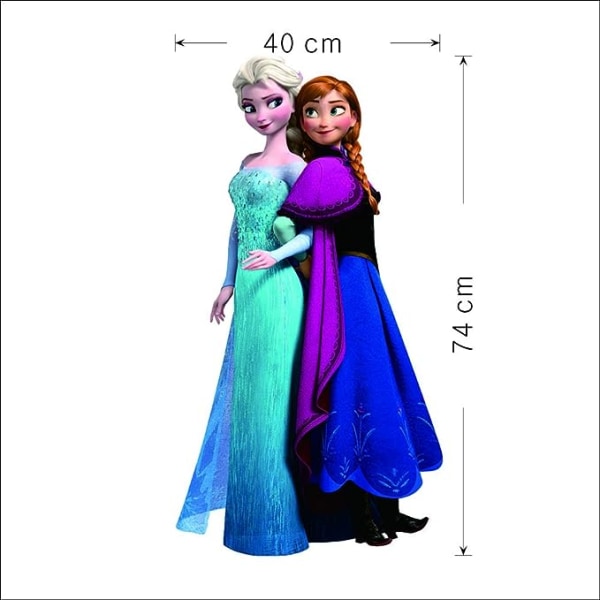 Frozen Disney Wall Stickers Frozen Vardagsrum Avtagbara Elsa Wal