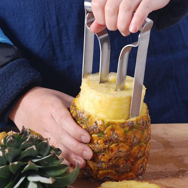 Ananasfjerner i rustfrit stål - Skær hurtigt ananas i skiver