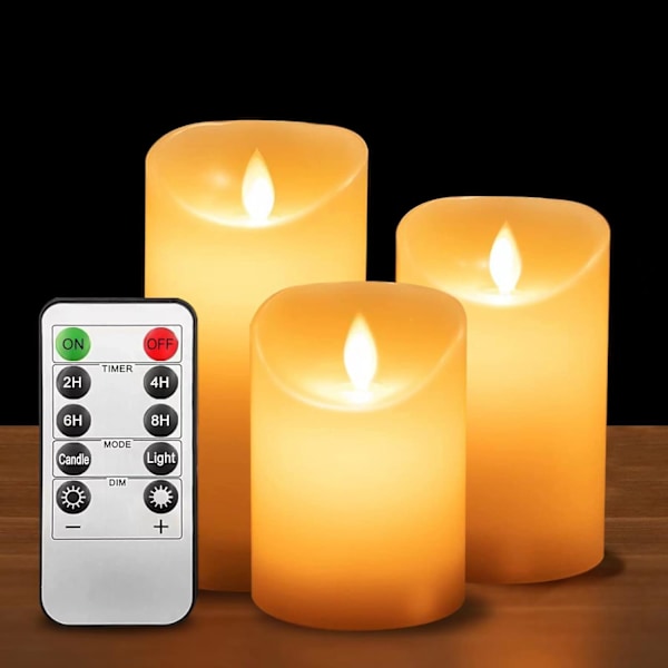 LED-ljus, flimrande LED-ljus med mycket realistiska flimrande lågor,