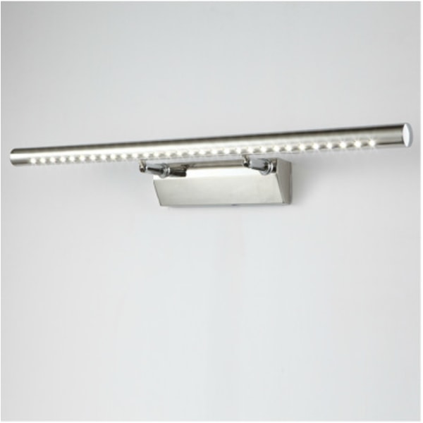 Badrumsspegel LED 5W vägglampa Foto vattentät IP44 Justerbar 180 ° med strömbrytare rostfritt stål belysning dekoration möbler toalett toalett smink 40cm
