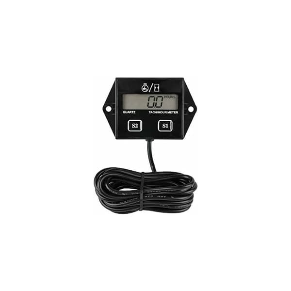 LCD Digital Tachometer Timetæller, Programmerbar og Nulstillelig Serviceinterval