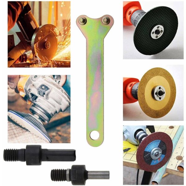 10mm bor 3/8\" chuck adapter skiveholder for vinkelsliper 2 3 i 1 skiftenøkkelsett