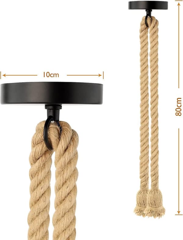 Hamperep Lysekrone Dobbel Hode Henge -80cm+80cm [energiklasse A+]
