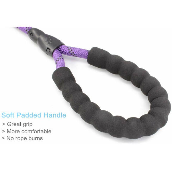 1,2 cm * 150 cm Stark Hundkoppel med Bekvämt Vadderat Handtag och H