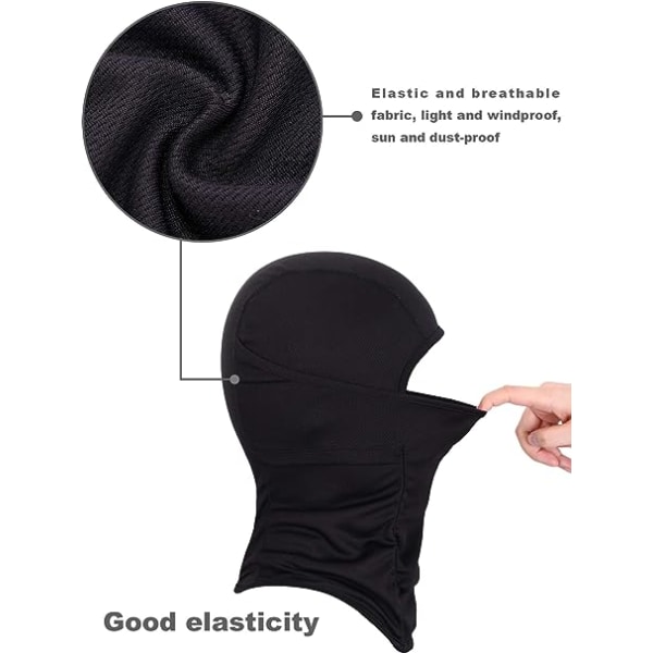 3-delad sommarbalaclava helmask vindtät balaclava solskydd andningsbar nackskydd