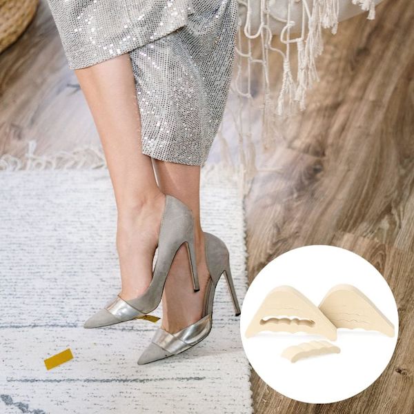 Pairs Kengänpohjallisia Kengänpehmusteet Tekevät Kengistä Sopivammat (Musta & Beige)