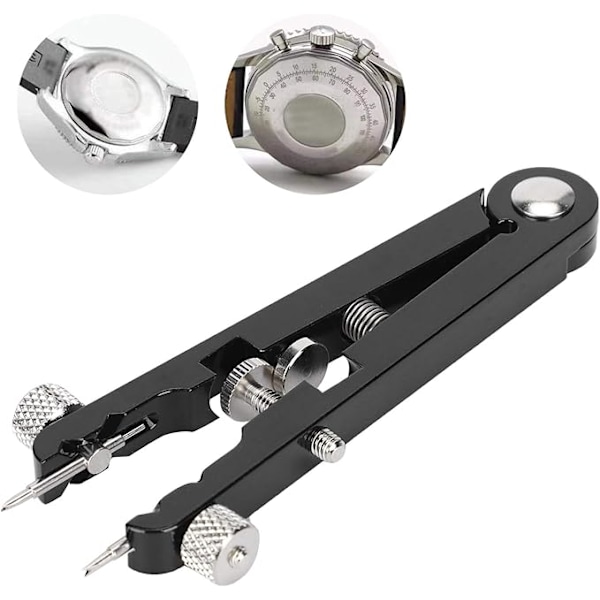 V-formad klockarmbandsfjäderstångstång, verktyg för justering och underhåll av klockarmband, kompakt design i legerat stål för klockor, 102*39*12MM