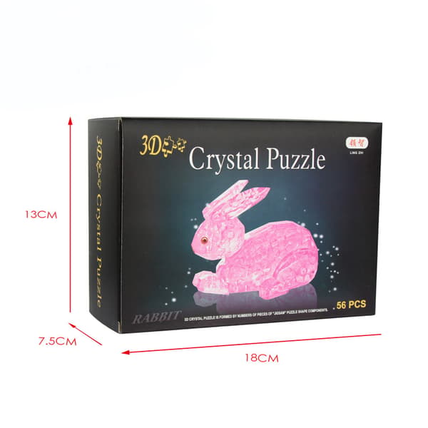 Krystallpuslespill 3D Kanin