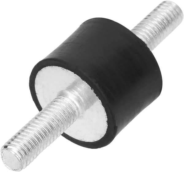 4 stk M6 Anti-vibrasjons gummidemperfester med 2 gjengede pigger
