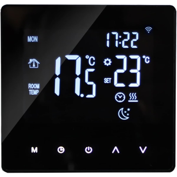 WiFi Smart Termostat Temperaturregulator til Vandvarme LCD Display Touch Screen Uge Programmerbar App Kontrol