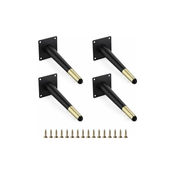 4 stk. 8 tommer diagonale metalmøbelben Sofa møbelben Heavy Duty Cof