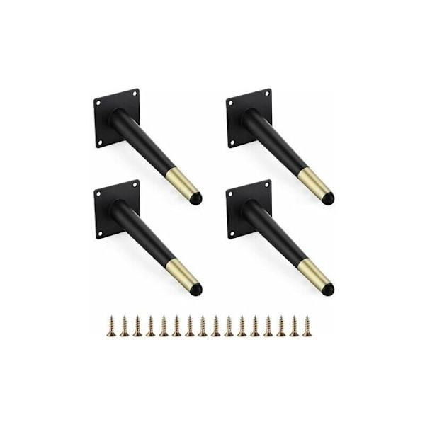 4 stk 8 tommers diagonale metallmøblerben Sofa møblerben Heavy Duty Cof
