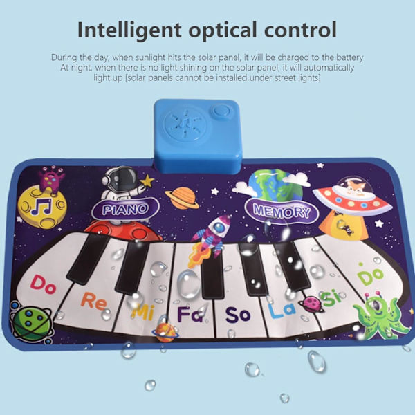 Barnpianotangenter Musiktryckfilt, Musikaliskt tangentbord Playmat Elektronisk musikspelfilt Dansmatta för soffa Sofaspel Golvlätt Mjuk matta