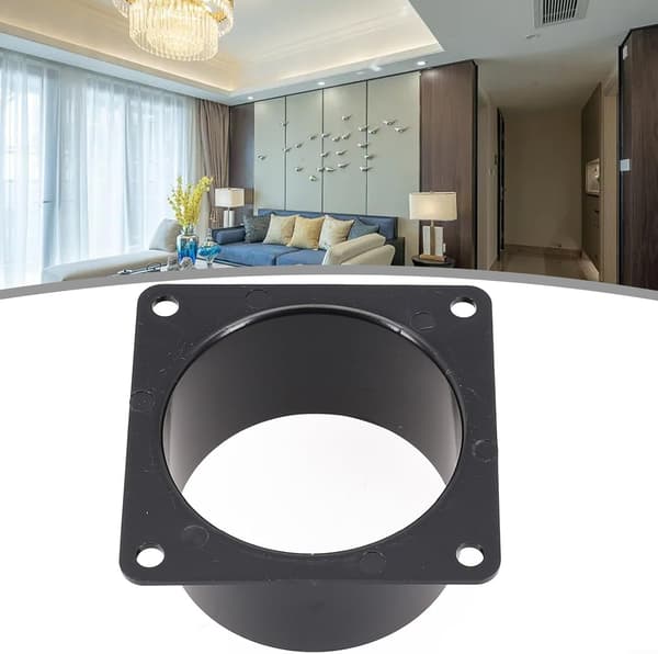 Kanalforbindelsesflens, 75-120mm ABS veggflensforbindelse, veggluftkanalforbindelse for ventilasjonsrør (100mm)