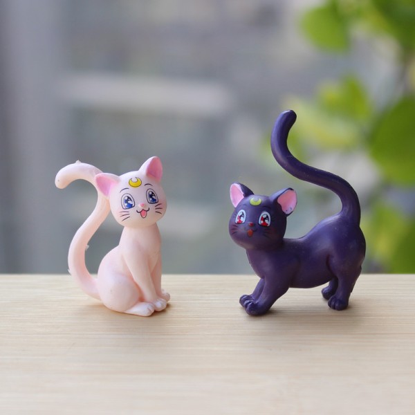 20 stk Mini Katter Miniatyr Mikro Søte Hage Miniatyrer Håndverk Messe