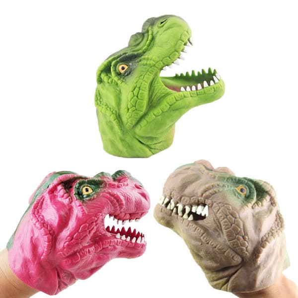 Dinosaur hånddukker 2-pak