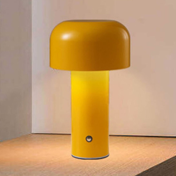 Svampslampa, Sängbordslampa, Svampsnattlampa med 3 färger LED-ljus, Söt Liten Sängbordslampa Skrivbordslampa för Heminredning