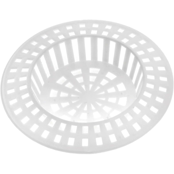 2 x Vaskefilter/Sil/Filter, 7cm, Rund, Plast, Hvit, for Vask