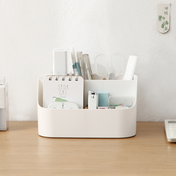 Skrivbordsorganisatör Fjärrkontrollhållare Makeup Caddy Box
