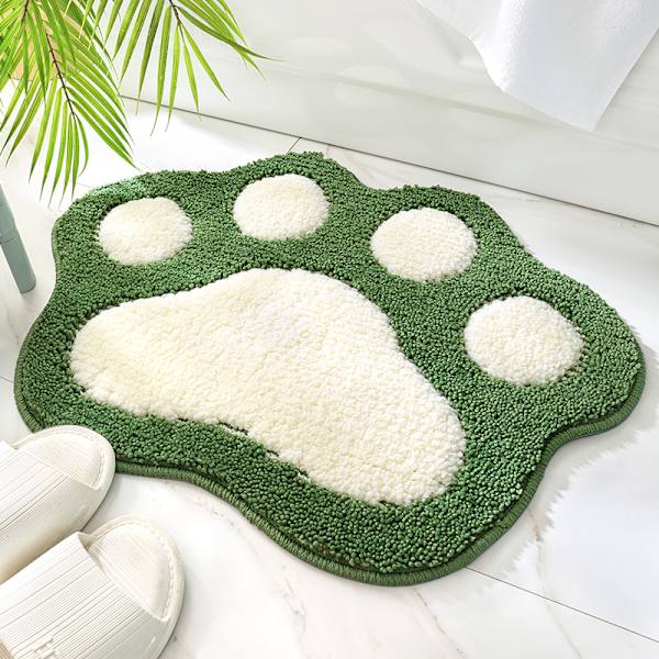 Tassformad halkfri badrumsmatta 45x60cm Mjuk mikrofiber Vattenabsorberande tjock