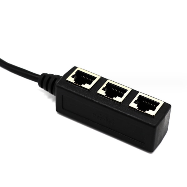 Ethernet Rj45 Splitter-kabel, Ethernet LAN-netværksforlængerkabeladapter Rj45 han til 3 hun Splitter til Super Cat5 Cat5E Cat6 Cat7 LAN Ethernet-stikadapter