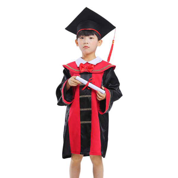 Lasten valmistumispuku ja tohtorintutkinto ja puku Lasten koulu